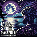 La luna sobre el mar Caribe